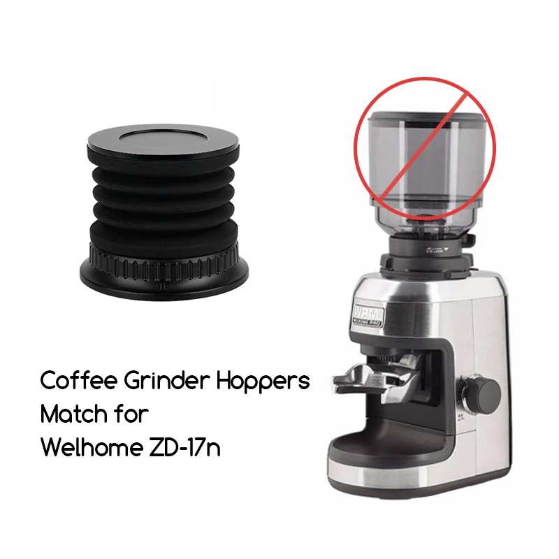 

Match For WPM ZD-17N Coffee Grinder Hopper Coffee Bean Warehouse Blow to Clean Up the Remaining Powder Coffee Powder Outlet Tool