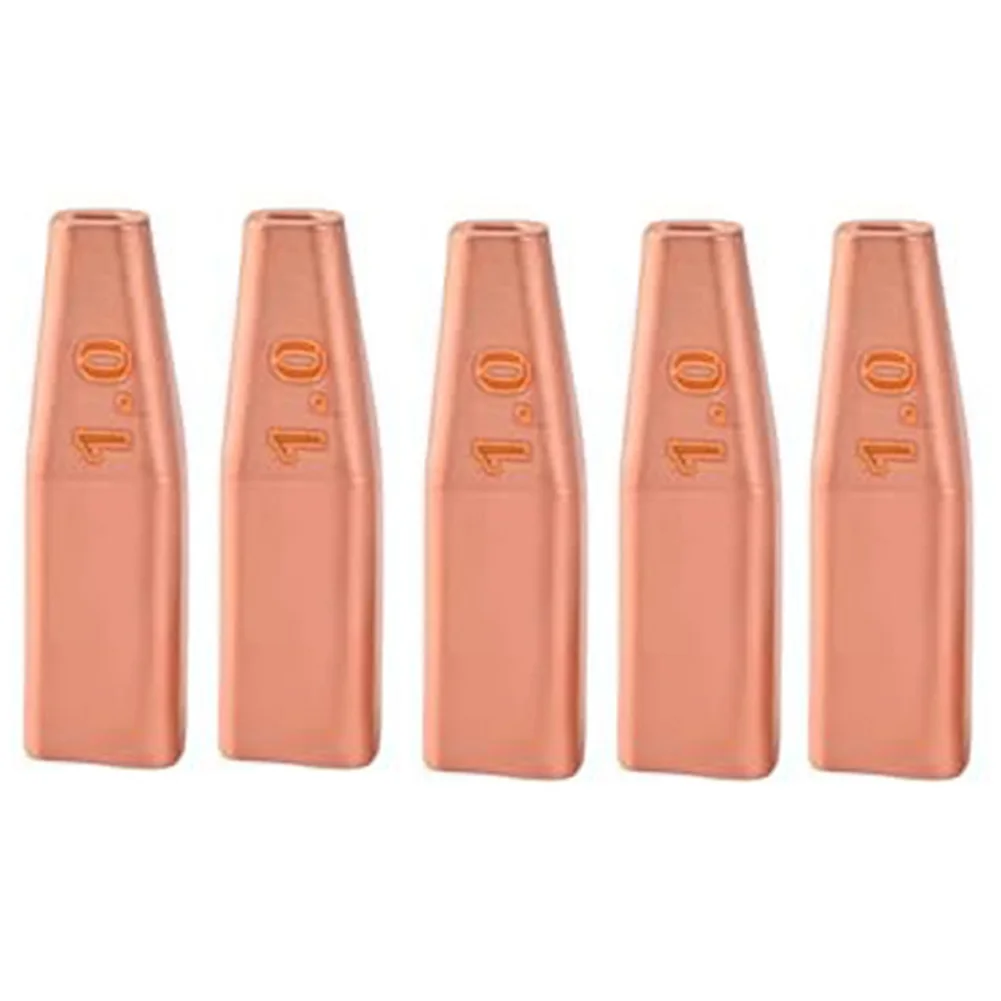 5pcs Double Wire Copper Guide Nozzle 1 0 2 0mm Compatible with For CQWY SUP21S Welding Head Low Smoke Emission