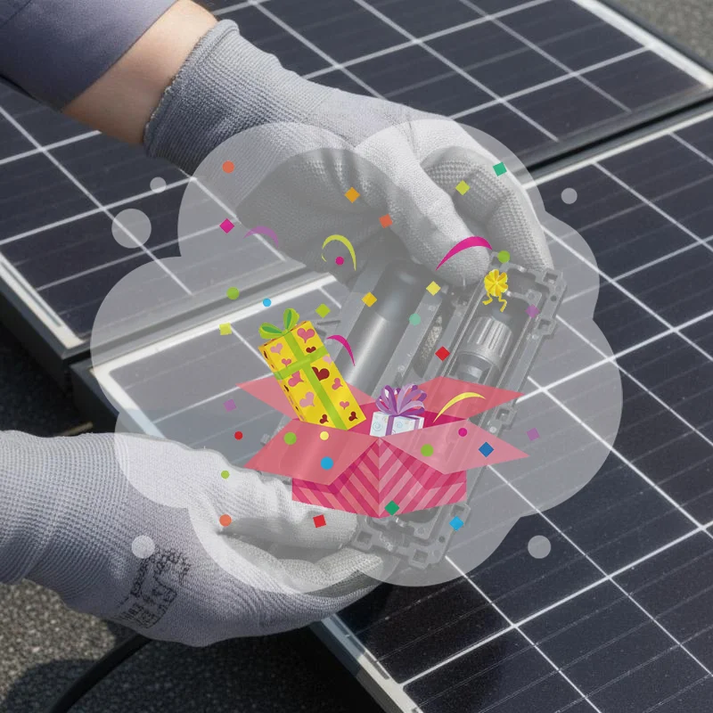 PV Connector Protection Box UV Resistant Waterproof for Outdoor Solar Panel Cable Small Off-grid Photovoltaic Power System