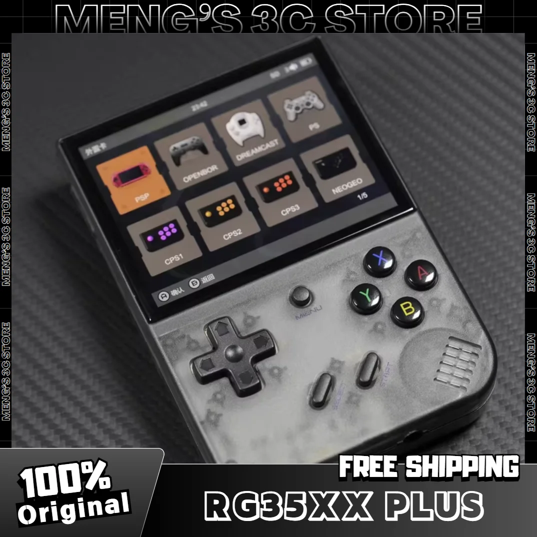 

ANBERIC RG35XXPLUS Retro Game Console 3.5'' IPS Screen Mini HDMI Output WiFi Bluetooth 4.2 E-book Linux Video Consolas R36s Gift