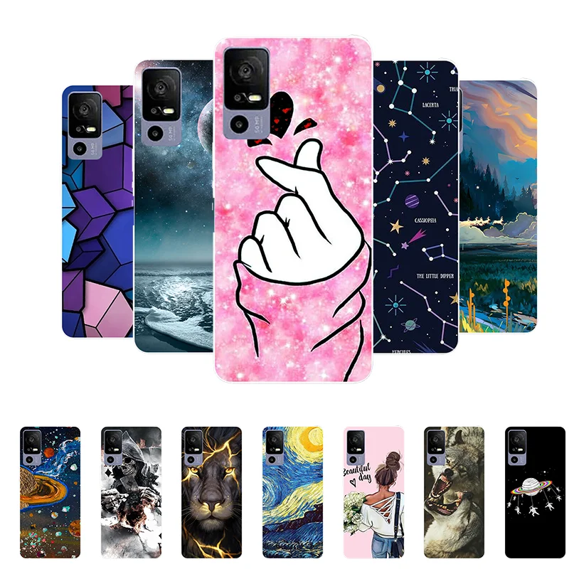 Case for TCL 40R 5G Cover T771K Soft Silicone Cute Back Case Covers for TCL 40R 5G Phone Cases for TCL40R 40 R 5G Funda Coque