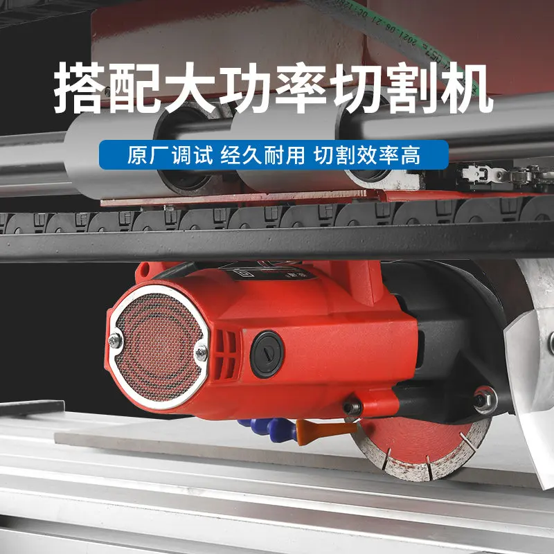Multifunctional water jet floor tile cutting machine push knife edging tile slotting artifact 45 degree desktop chamfering
