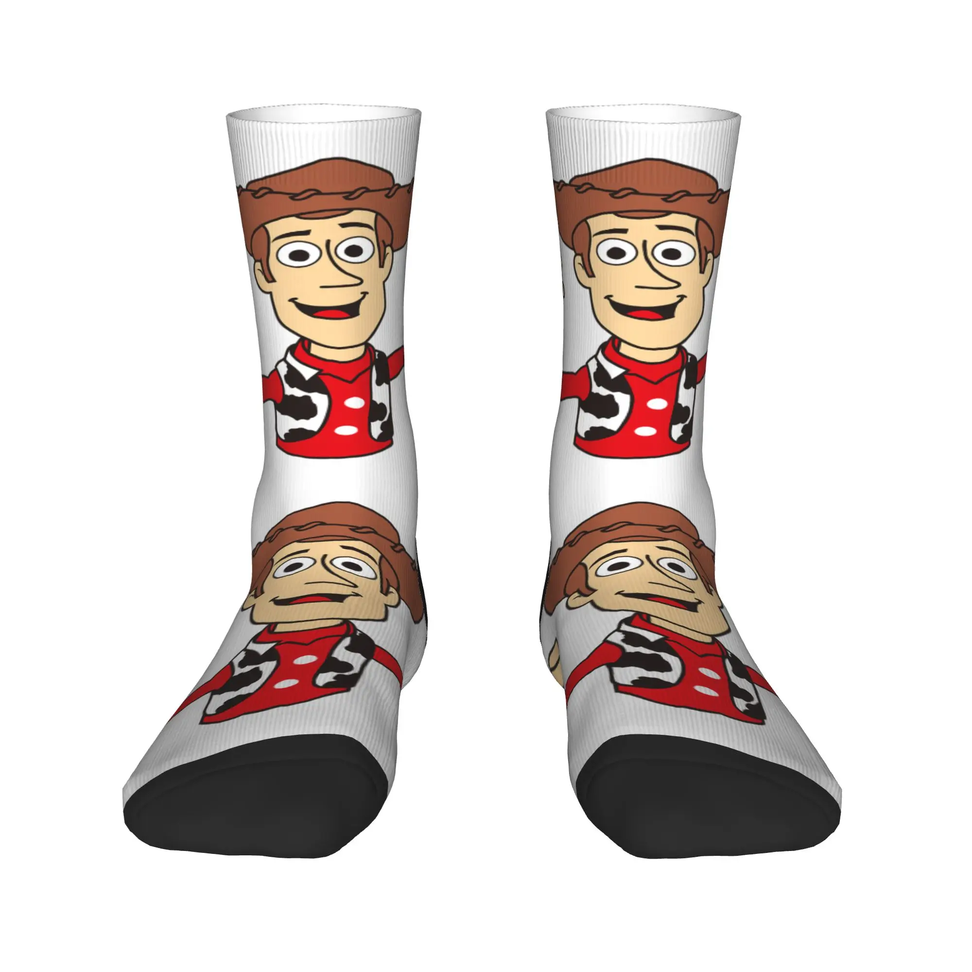 

Cool Printed Toy Story Woody Anime Manga Socks for Men Women Stretchy Summer Autumn Winter Crew Socks