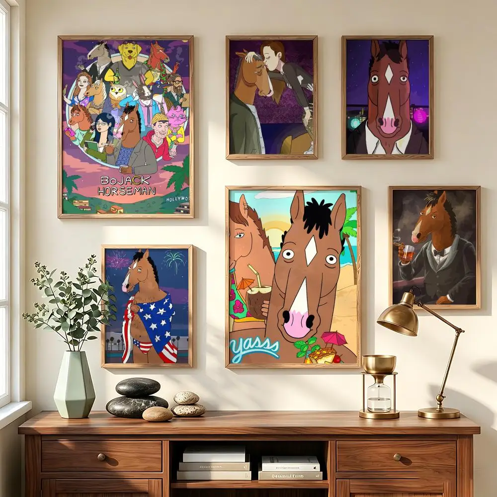 BoJack Horseman Painting Calligraphy Poster art art suitable for living room bedroom bar parlor home