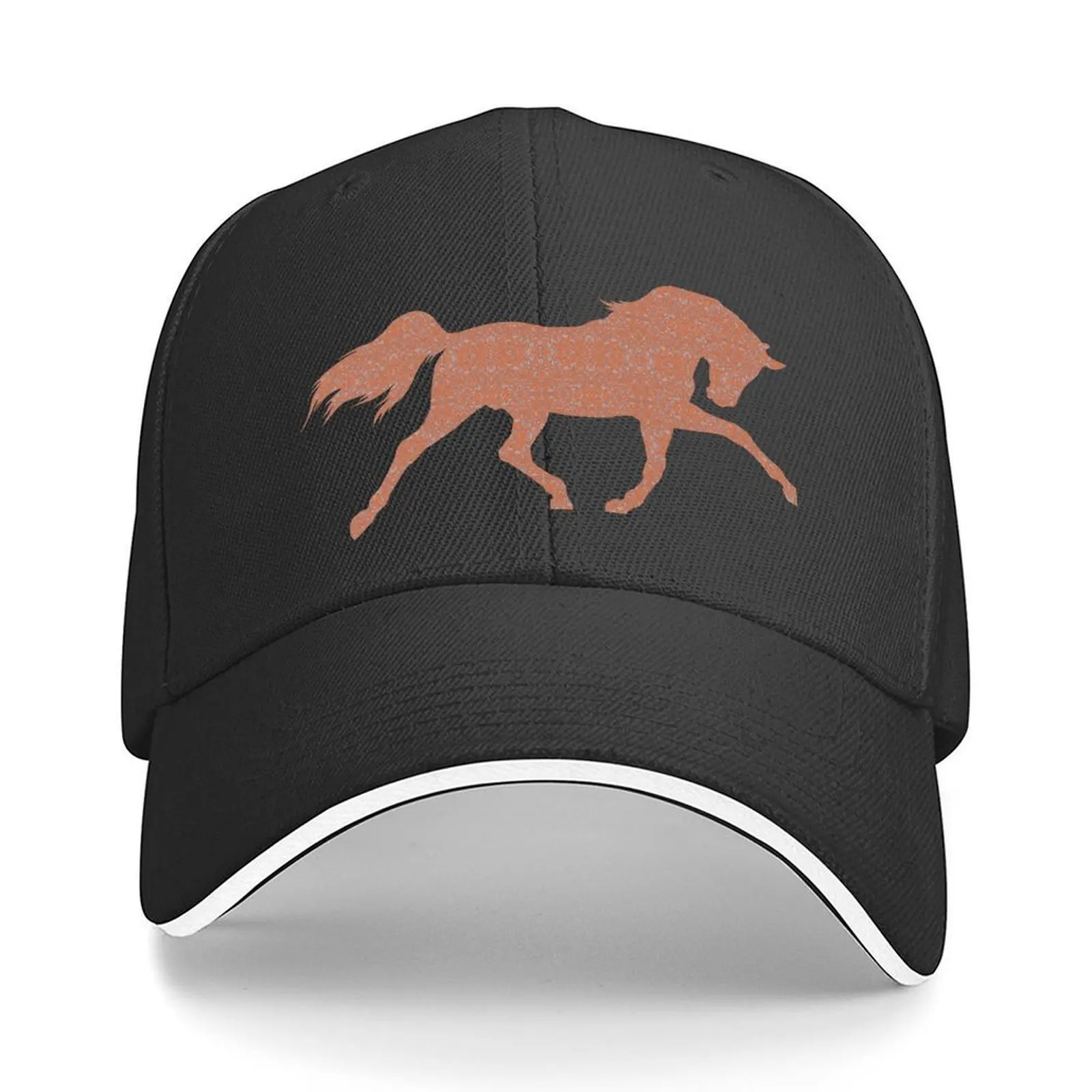 

Horse Brown spray Print Art Baseball Cap party Hat Fashion Beach New In The Hat Hat Man For The Sun Caps Women Men's