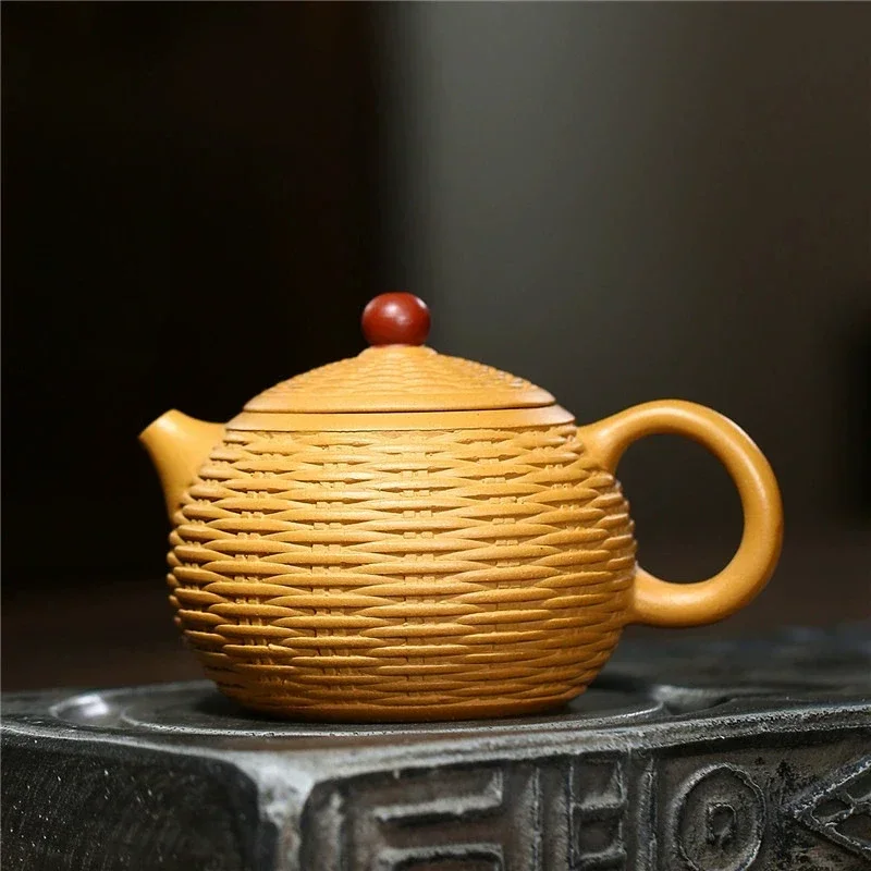 Chinese Yixing Purple Clay Teapot Handmade Filter Beauty Kettle Tradition Zisha Tea Infuser Household Tea Set Accessories