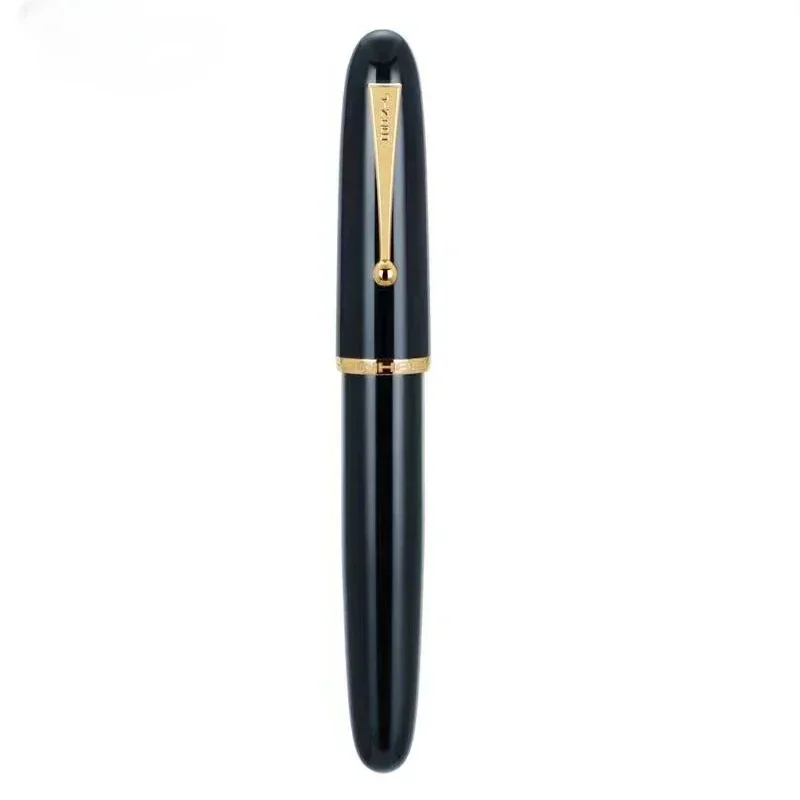 Imagem -05 - Jinhao 9019 Caneta Tinteiro Marfim Tamanho Grande Caneta de Resina ef f m Nib com Grande Conversor Papelaria Material Escolar Escritório Caneta Escrita