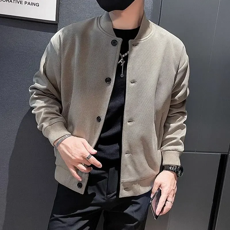 Jacket for Men Bomber Spring Autumn Baseball Man Coat Deals Casual Cheap Clothes Offer Aesthetic Clothing Fashion 2024 Vintage