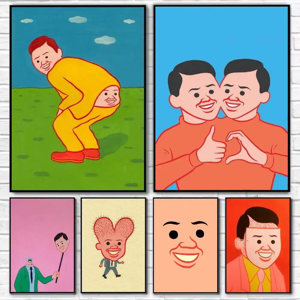 

Joan Art Funny Cornella Poster Self-adhesive Art Waterproof Paper Sticker Coffee House Bar Room Wall Decor