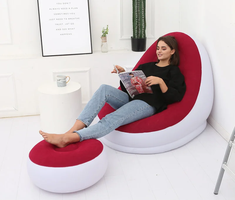 

Cheap Portable Relaxing Bubble Inflatable Lounger Couch Air Sofa Chair living room sofas indoor outdoor Leisure and relaxation