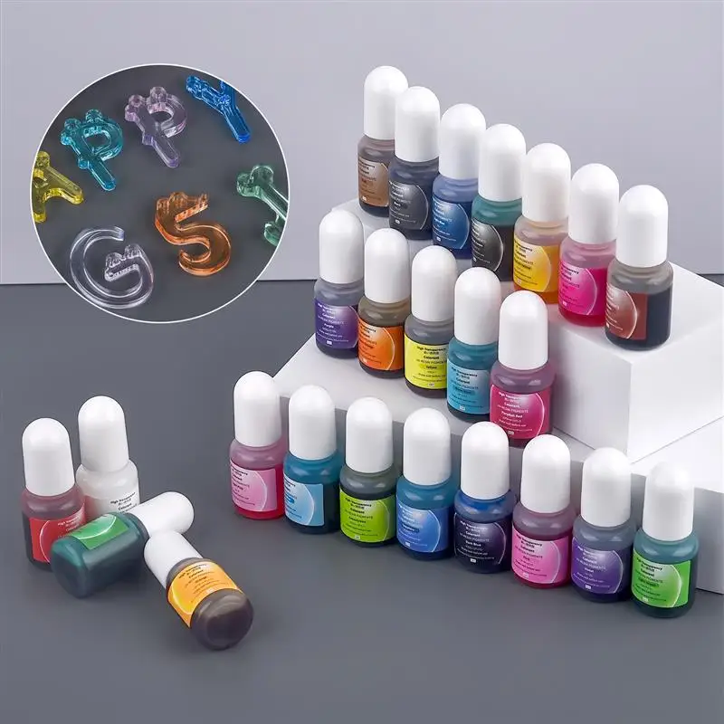 5ml High Transparency Resin Pigment Liquid Colorant Dye For UV Resin Adhesive AB Glue DIY Jewelry Crystal Drip Craft Making