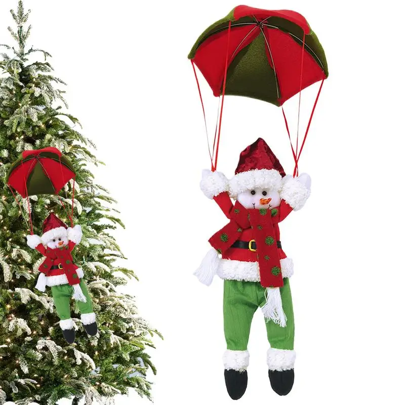 

Christmas Parachute Santa Claus Parachute Christmas Ornament Winter Decoration Santa Claus Or Snowman Doll Ornament For Home