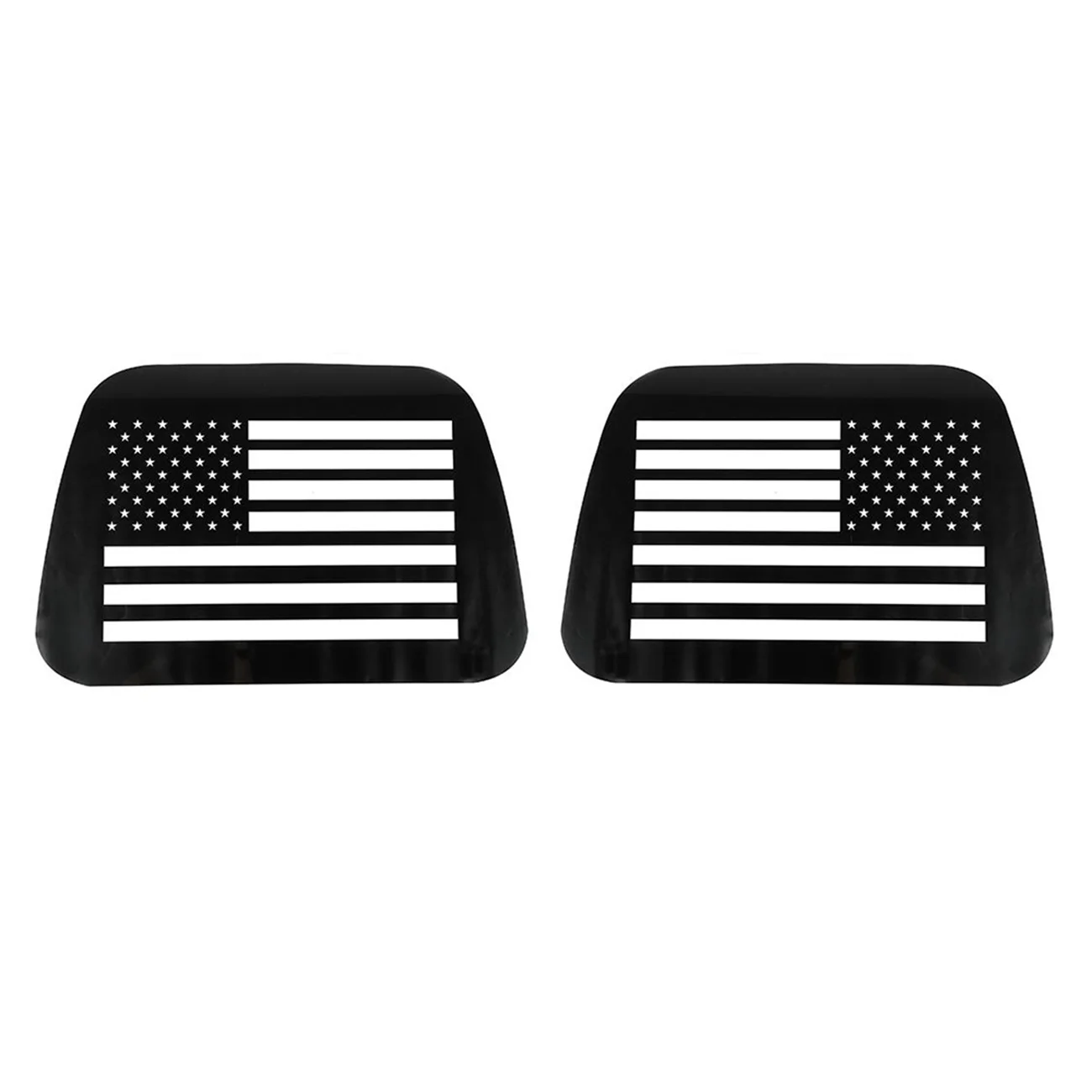 For Jeep Wrangler TJ 1997-2006 Car Rear Triple-Cornered Window Glass Plate Decorative Panel Cover Trim