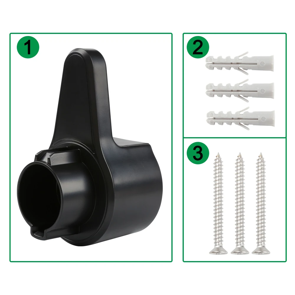 Peocke-EV carregador titular para carro elétrico, cabo de carregamento, tipo 1, J1772 conector, tomada, Wallbox, Mount EV carregador stand