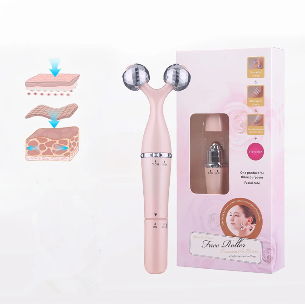 Aesthetic Facial Product 3D Roller Massager for Face Beauty Instrument V Shape Cheekbones Lift Wheel Skin Care Simulator Tool