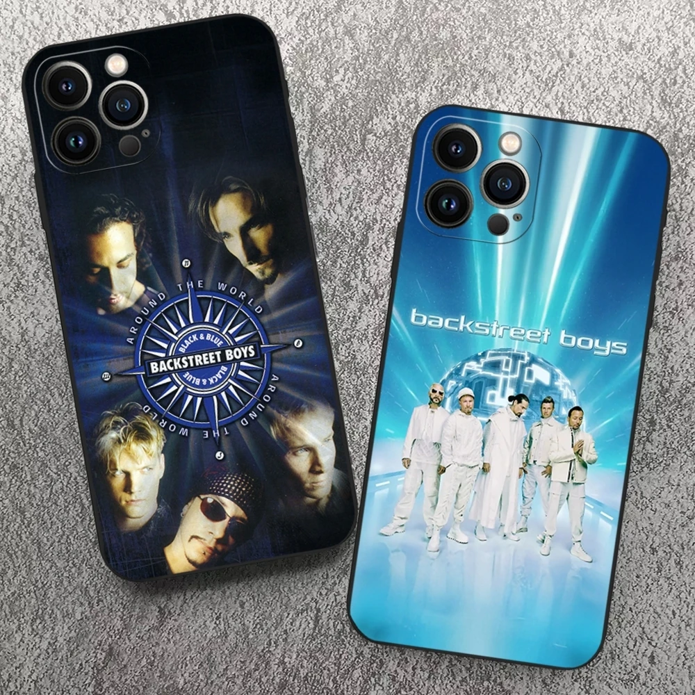 Backstreet Boys Band BSB Handyhülle für iPhone 17 Air 16 15 14 13 12 11 Pro Max Xr X Xs Mini Plus Schwarz Weiche Silikonhülle