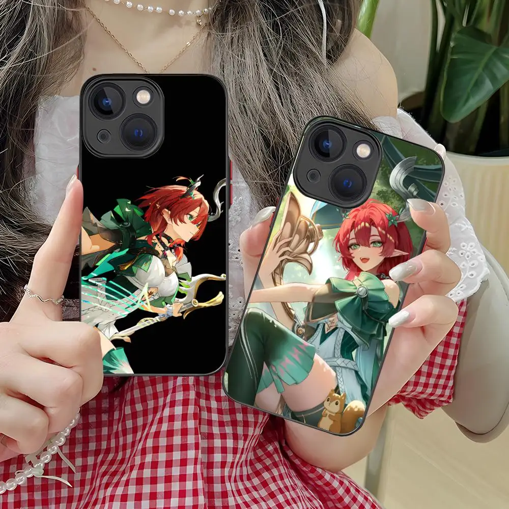 

Чехол для телефона Wuthering Waves Ciaccona для iPhone 17, 16, 15, 14, 13, 12, 11 X XR XS 8 7 Pro Max Plus Mini Цветной силиконовый чехол