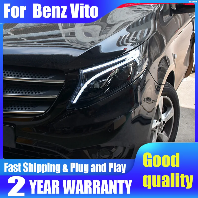 

Car Styling for Mercedes Benz Vito W447 Headlight 2016-2020 V Class Headlights Benz V220d V250 V260 DRL Turn Signal