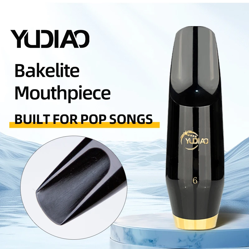 

Yudiao D-Flat Alto Saxophone Mouthpiece, Size 6/7, Bakelite Mouthpiece, Professional Performance, Easy to Play, Labor-Saving Mouthpiece