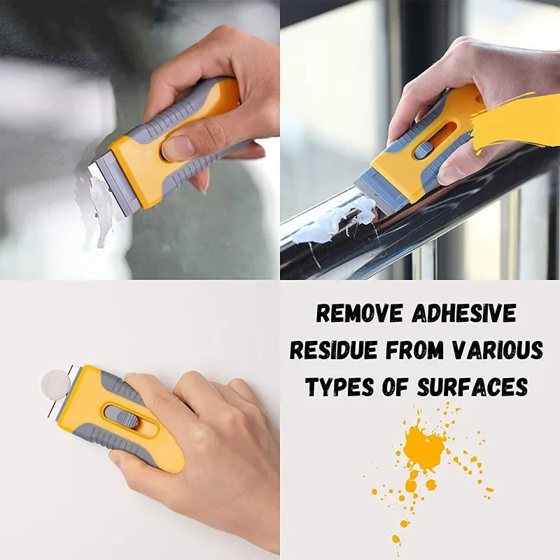 Auto Window Glass Glue Sticker Clean Razor Scraper Ceramic Razor Blade Tint Vinyl Wrap Glue Squeegee Remover Cleaner Tool