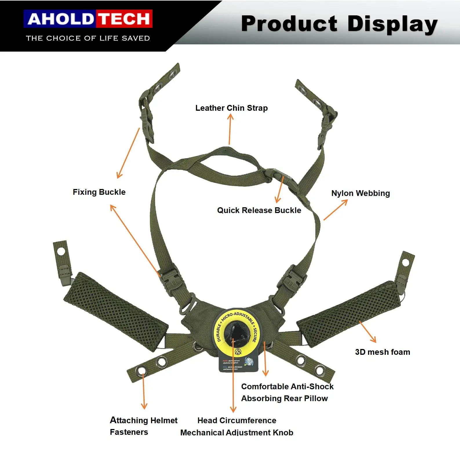 Genuine Wendy Lining Helmet Suspension Hanging Strap Retention Cushion Pads Replacement Helmet Accessories For Wendy FAST MICH