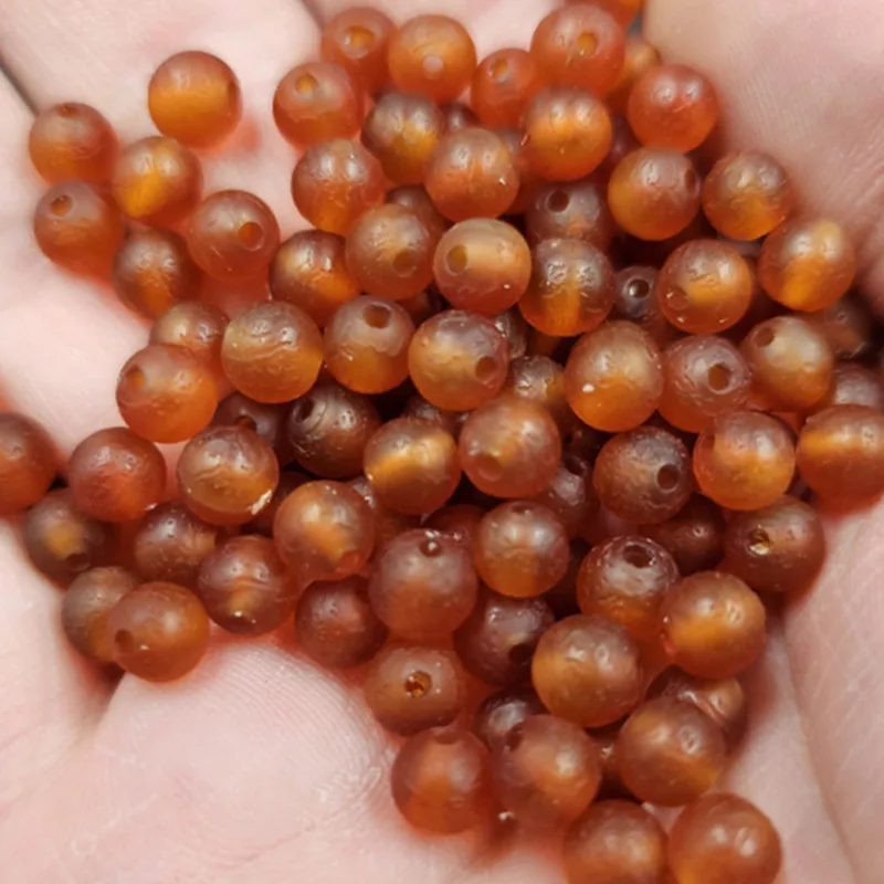 6mm Frosted Red Agate round Beads Jade Scattered Beads Carnelian BeadsdiyBracelet Necklace Ornament Accessories Beads