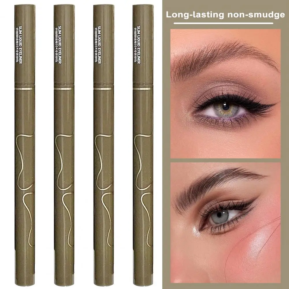 Waterproof Eyeliner Pen Long-lasting Smudge-proof Easy to Apply Silkworm Pen Women Makeup Accessories