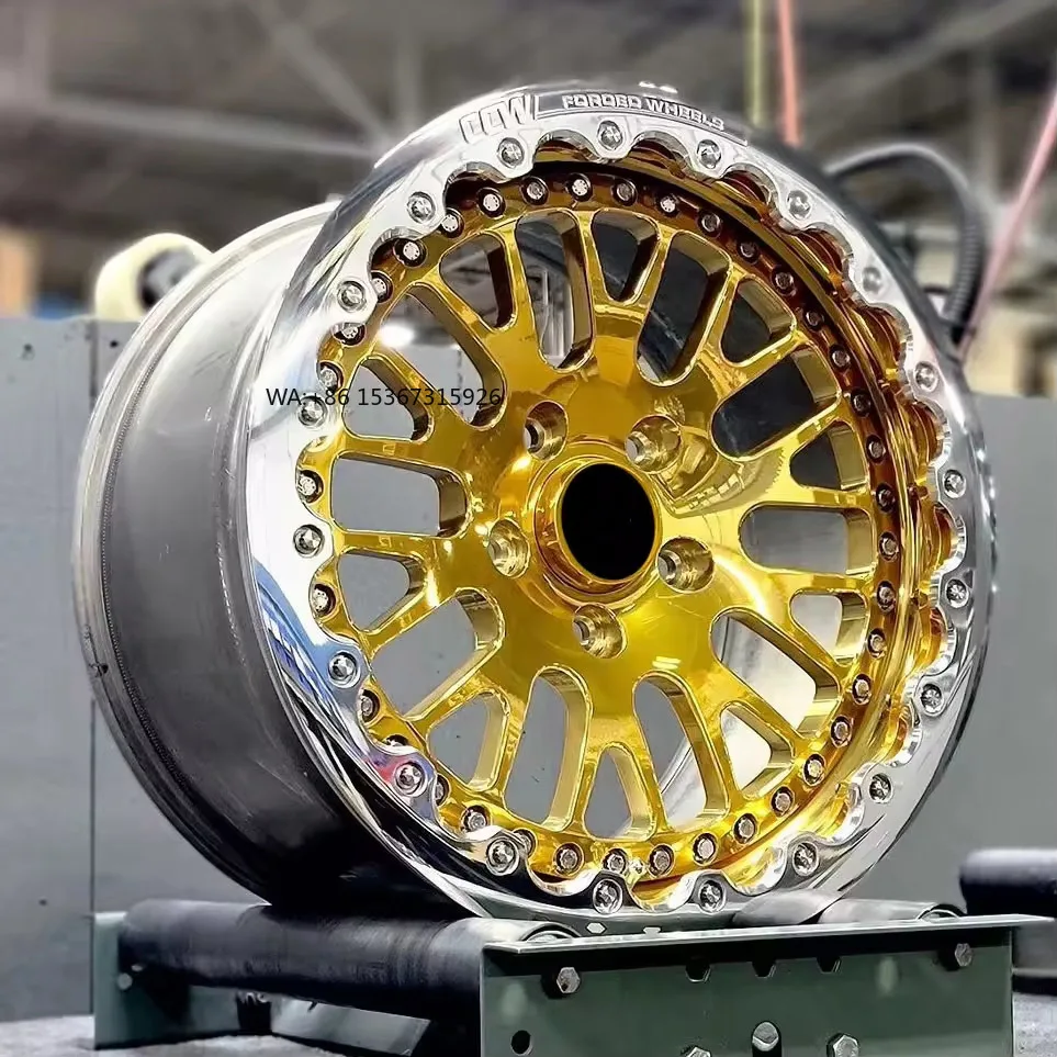 

Роскошный 2 3-компонентный кованый легкосплавный гоночный автомобиль с вогнутым замком на колесе 5x114,3 5x130 5x120 5x112 15 17 18 20 дюймов обод