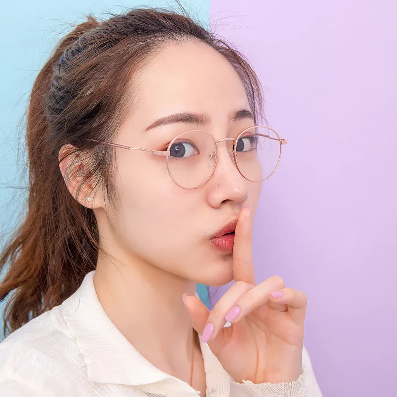 Prescription Glasses Myopia -0.5 TO -10 Men Women Alloy Frame Nearsighted Eyeglasses Blue Light Blocking Or Photochromic UF112