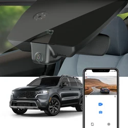 Fitcamx 4K Dash Cam for Kia Sorento 2021-2023, OEM Fit Video Recorder with WiFi Control & Wide Angle Lens