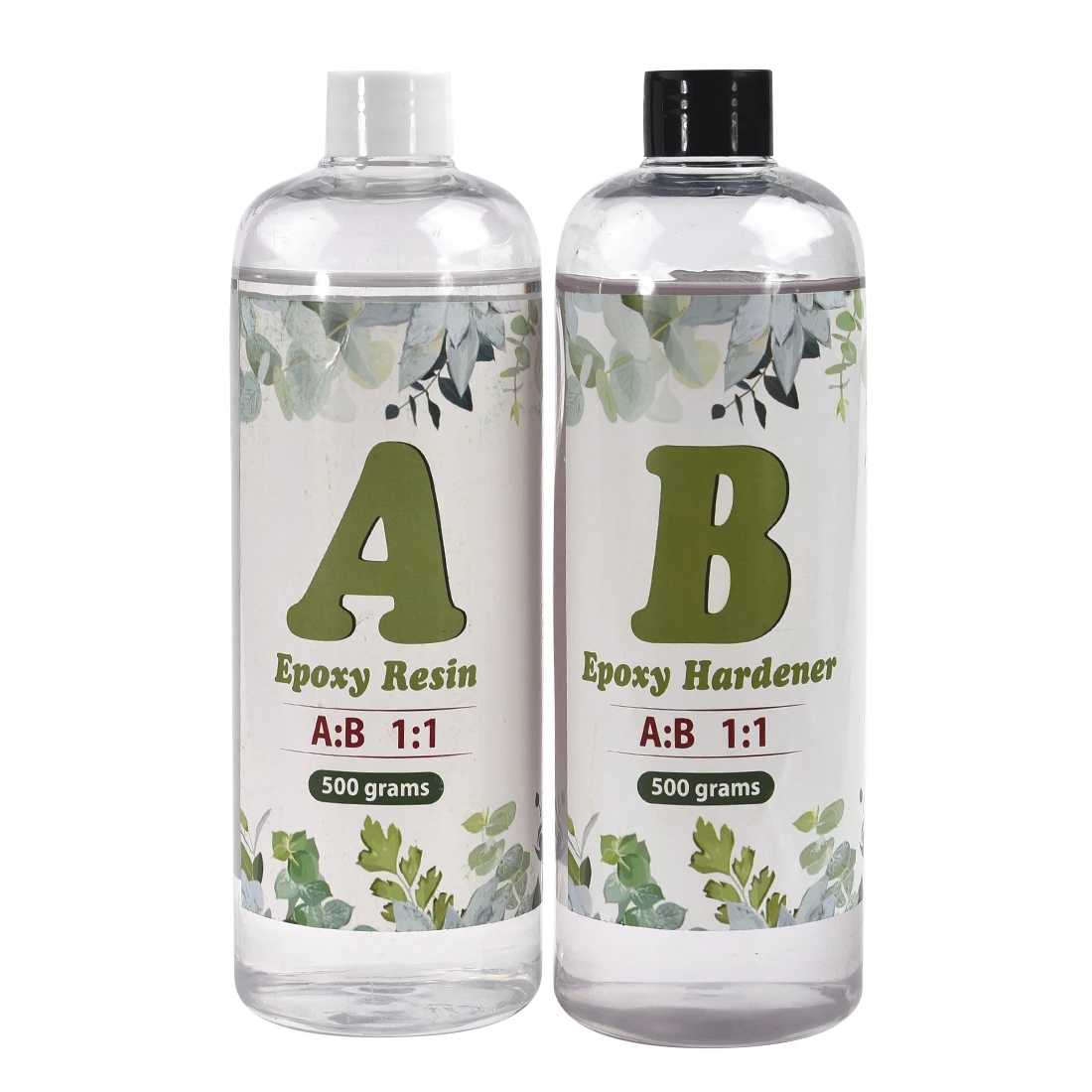 1:1 AB 송진 에폭시 접착제 고접착 경화제 크리스탈 젤, DIY 송진 쥬얼리 제작 액세서리, 100g, 200g, 500g, 1000g 세트