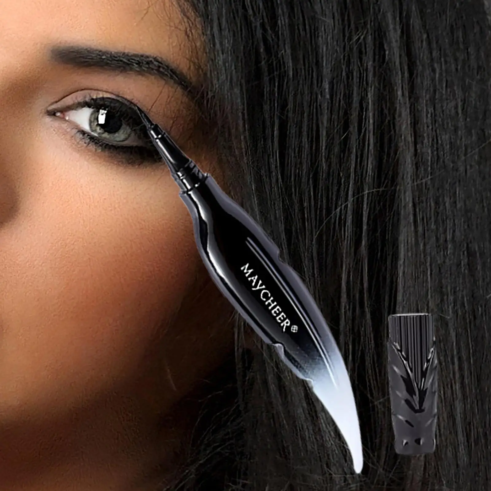 Lápis de sobrancelha delineador líquido à prova d'água, pincel fino de 0,01 mm, maquiagem de olhos de longa duração para festas de viagem