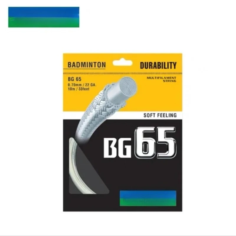 

New YY Badminton Racket String BG65 (0.70mm) Endurance Training Competition Professional Durable To Play High Quality