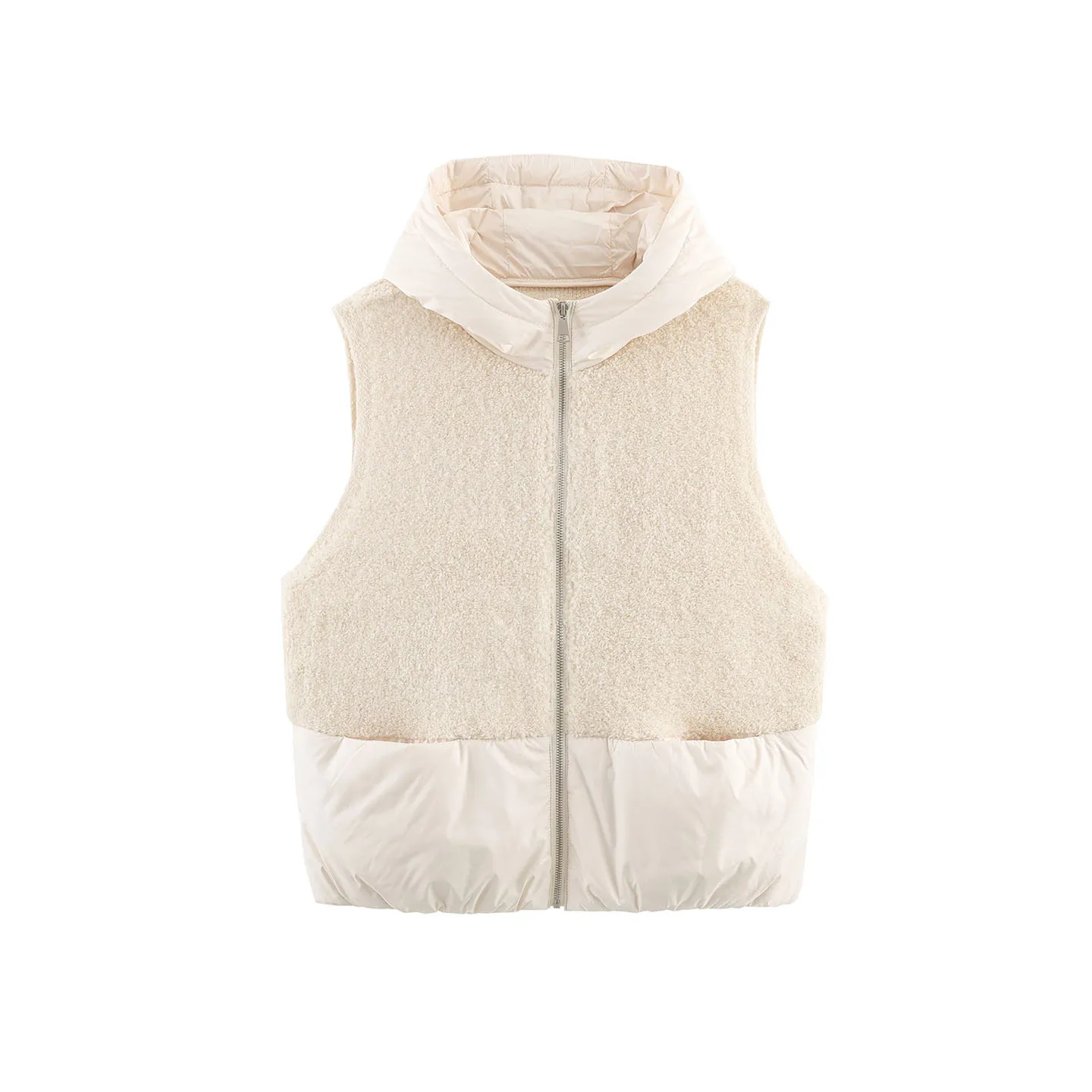 سترة نسائية جديدة لخريف 2025 سترة محبوكة بسحّاب تصميم فسيفساء مع قلنسوة جو شخصي أنيق #5