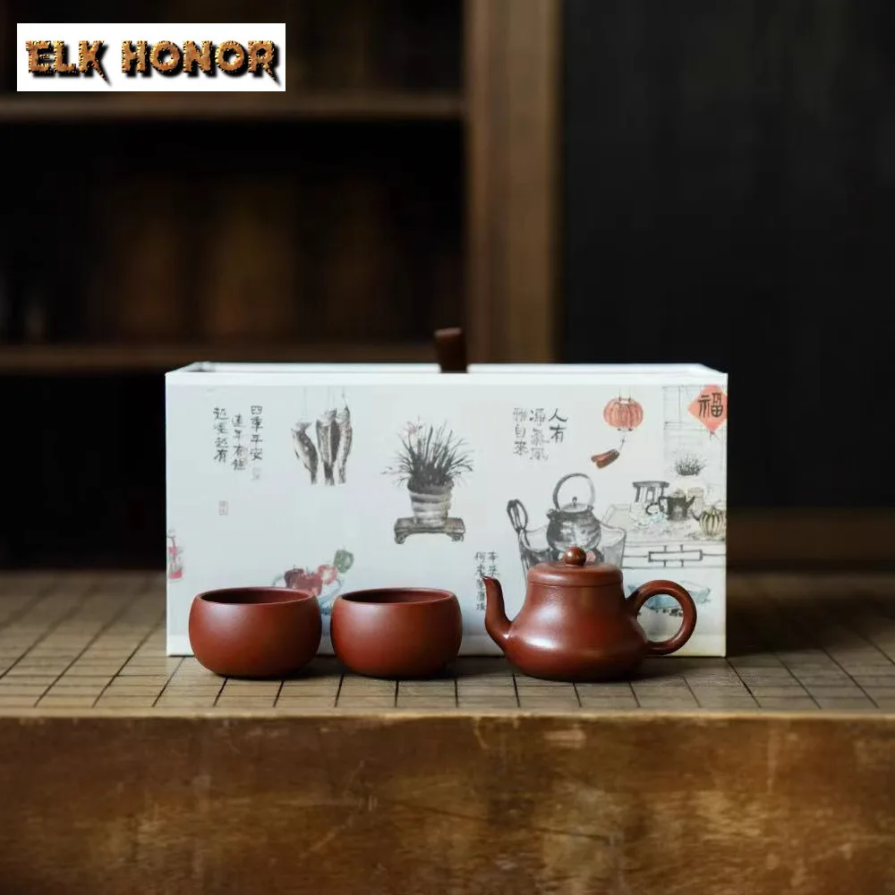 

Purple Clay Zhu Mud Tea Set Complete Set Luxury Tea Ceremony Set Tea Maker Teapot And Tea Cup Set Cha Accessories Ornaments Gift