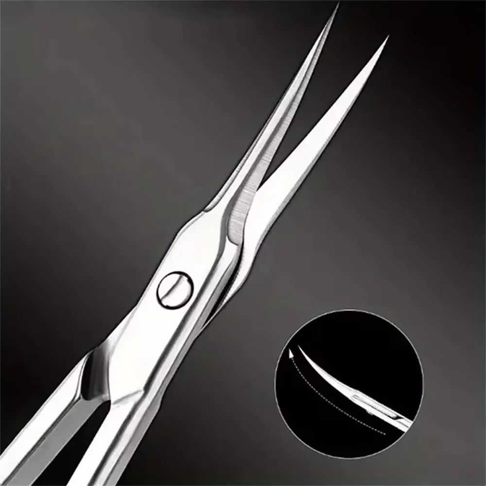 الجيل الثاني من مقصات بشرة الأظافر، مزيل الجلد الميت من الفولاذ المقاوم للصدأ، أدوات تزيين الأظافر الاحترافية، قاطع البشرة