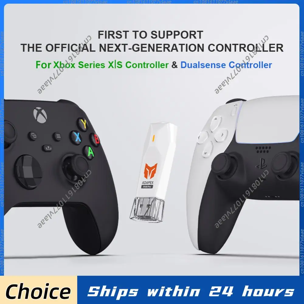 

USB-приемник R100 PRO, беспроводной адаптер, конвертер геймпада для PS4/PS5, XBOX Series, контроллер Switch, Bluetooth-адаптер