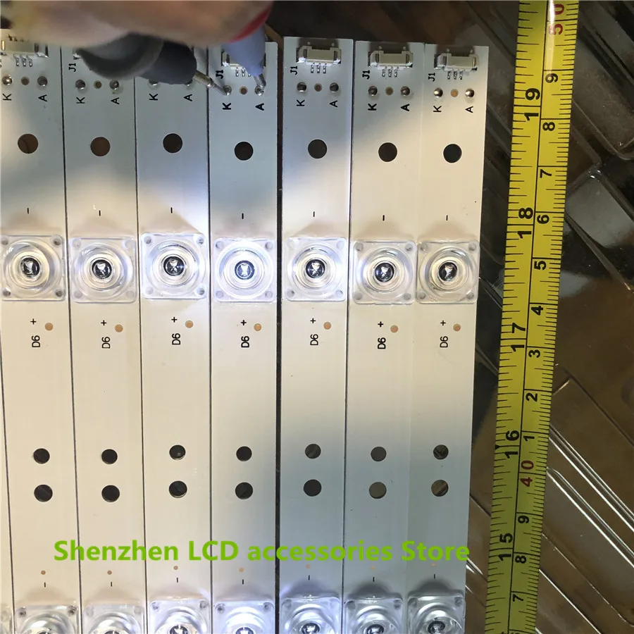 Ledバックライトストリップ6ランプのための50インチテレビ50A6 LE50U51Aライトバー30350006205 LED50D06-ZC14AG-01 100% 新