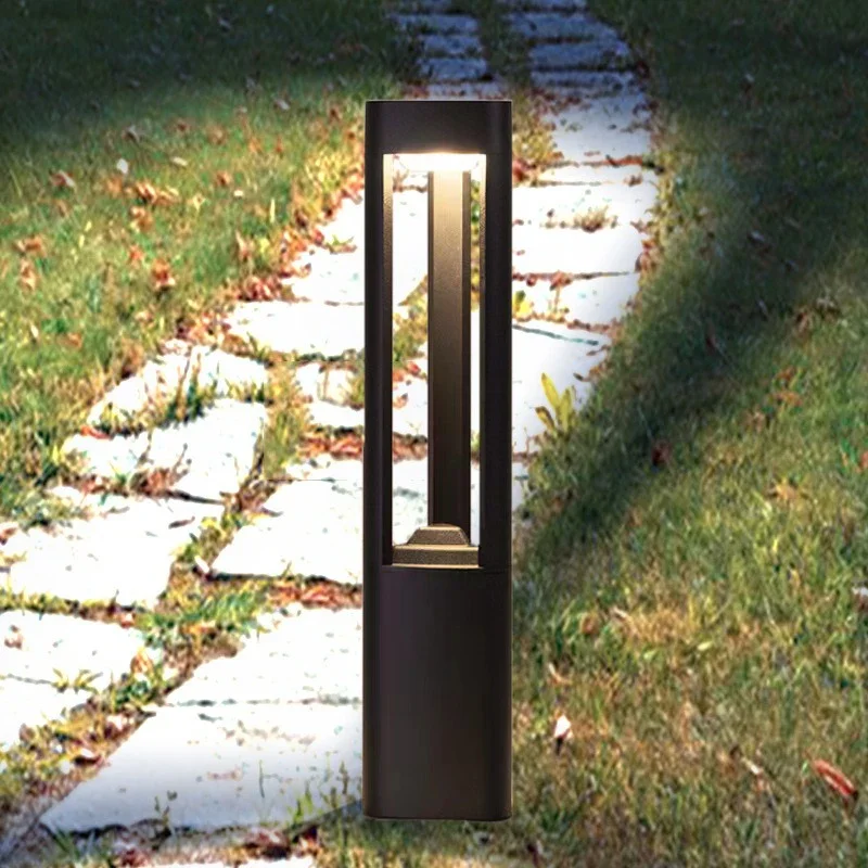 

Landscape outdoor lawn lamp waterproof ip65 driveway yard lighting triangle post top light led 12w 7w garden light