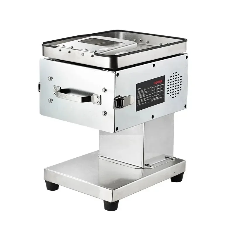 Electric Meat Cutter Machine Raw Meat Slicer Blade Stainless Steel 750W 220V Fast Slicing Speeds Versatile Applications Easy