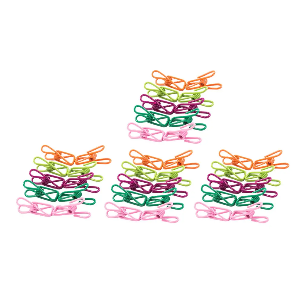 50 قطعة مقاطع الصورة الثابتة الملابس الصغيرة كليب يندبروف عدم الانزلاق ل منشفة جورب وشاح تجفيف حساسة المشبك الملابس المنزلية