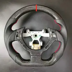 For Nissan GTR R35 2008-2018 Promotion 100% Real Carbon Fiber Car Steering Wheel With Leather