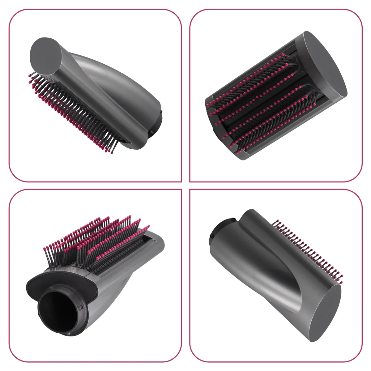 

ABKM Anti-Flight Flyaway Attachment Nozzle for Dyson Airwrap Smoothing Dryer for Dyson AirWrap HS01 HS05 Silver Gray