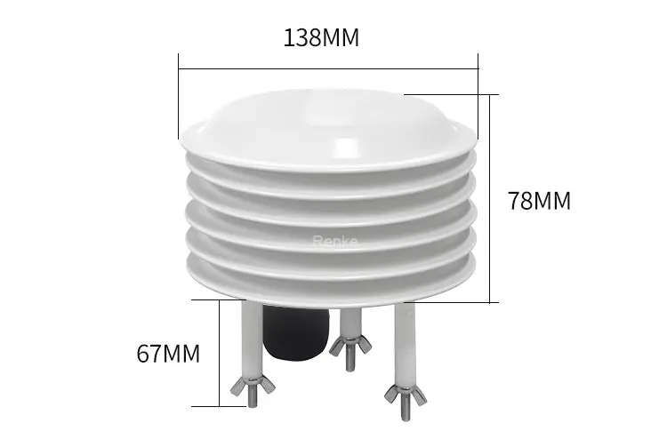 屋外気象ステーション温度センサー環境用放射線シールドエンクロージャ