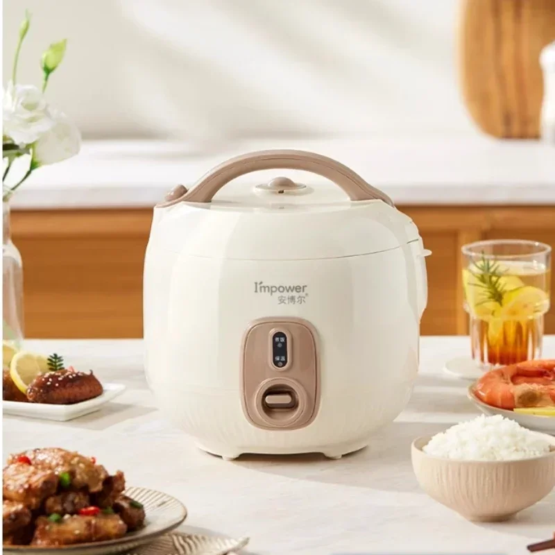 household kitchen Rice cooker 1 to 2 to 3 people  new small capacity one person food pot mini rice cooker non-stick liner