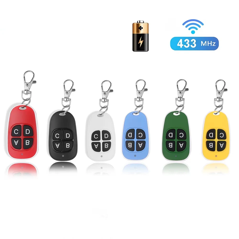 433Mhz Copy Remote Control 4 Keys 433.92mhz RF Remote Control Garage Gate Door Opener Controller Duplicator Cloning Code Car Key