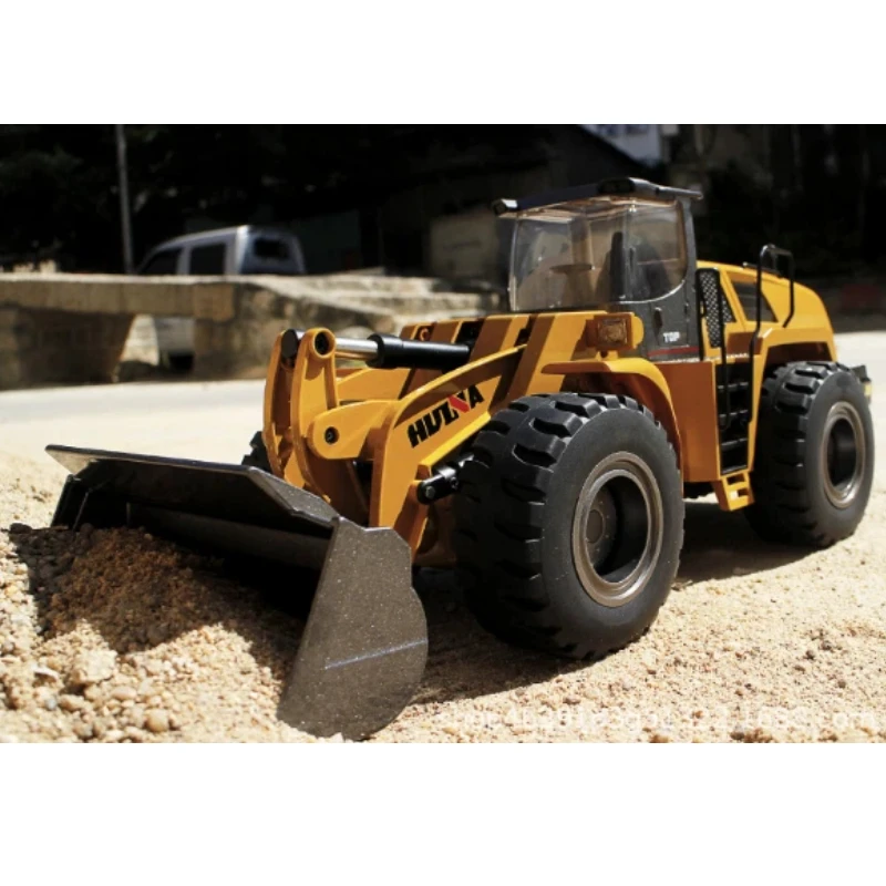 Huina 583 RC Łopata Hidrauliczna ze Stopu, 22 Kanały, Profesjonalny Elektryczny Buldozer, Zabawka dla Chłopca, Prezent na Boże Narodzenie