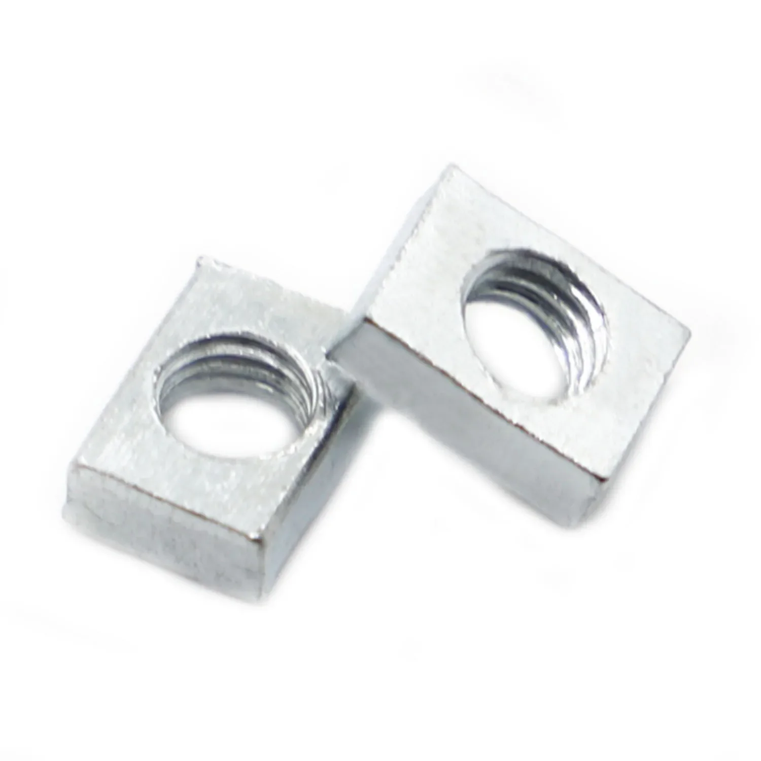 5-50pcs Square Nut M3 M4 M5 M6 M8 Zinc-Plated Carbon Steel Thin Rectangular Nuts Slider Block for Aluminum Profile Accessory