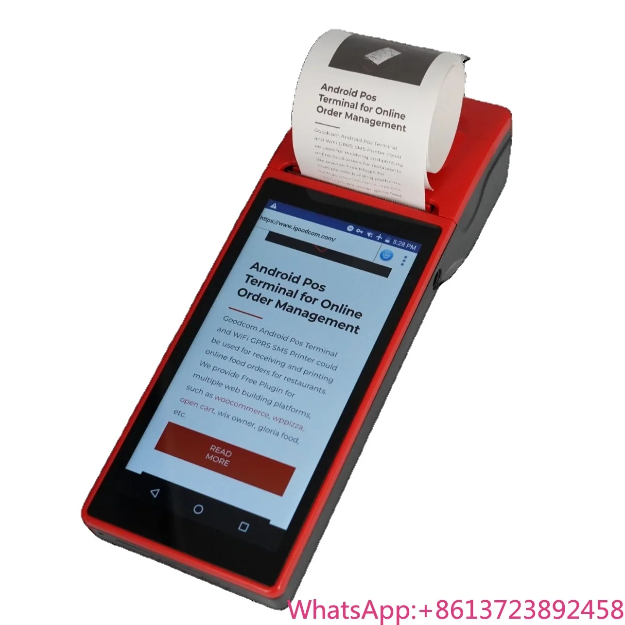 

Factory Direct Sales 4g Handheld Pos Android 10 Smart Wifi Machine Printer Portable Cash Register Restaurant Online Order Pos