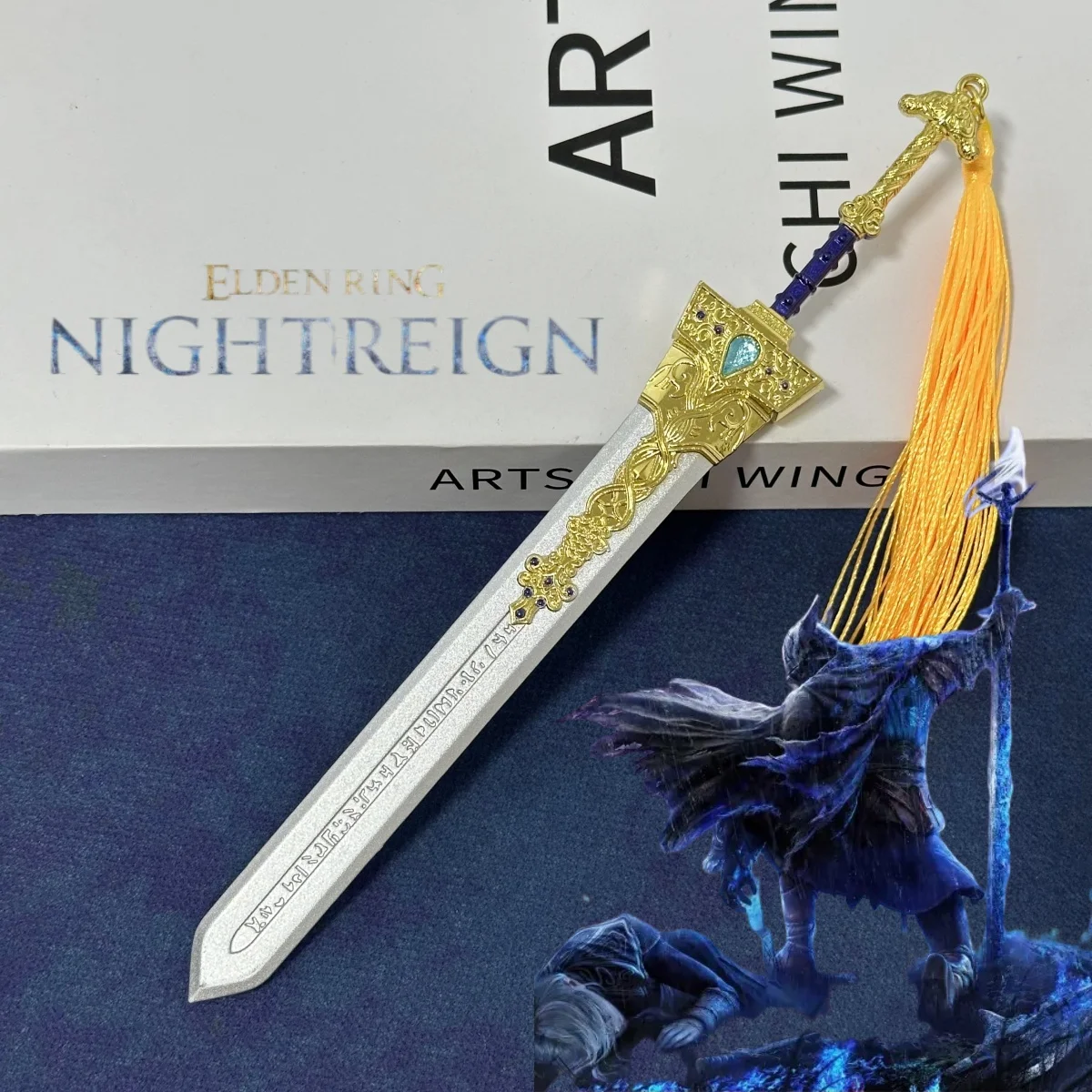 

8.6inch Metal Elden Ring Katana Anime Ninja Knife Real Japanese Katana Steel Royal Greatsword Original Samurai Sabre Toy Gift